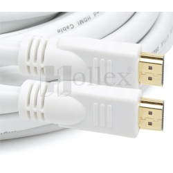 Kabel HDMI biały 19pin HQ 10m