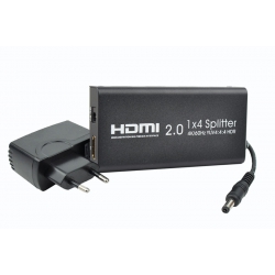Rozdzielacz HDMI 1x4 4K 60Hz YUV 4:4:4 HDR