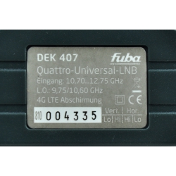 Konwerter Quatro Fuba DEK 407 LTE