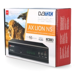 Odbiornik DVB-T/T2/C Opticum AX LION NS H.265 HEVC