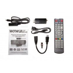 Odbiornik DVB-T/T2 Wiwa H.265 Mini LED HEVC