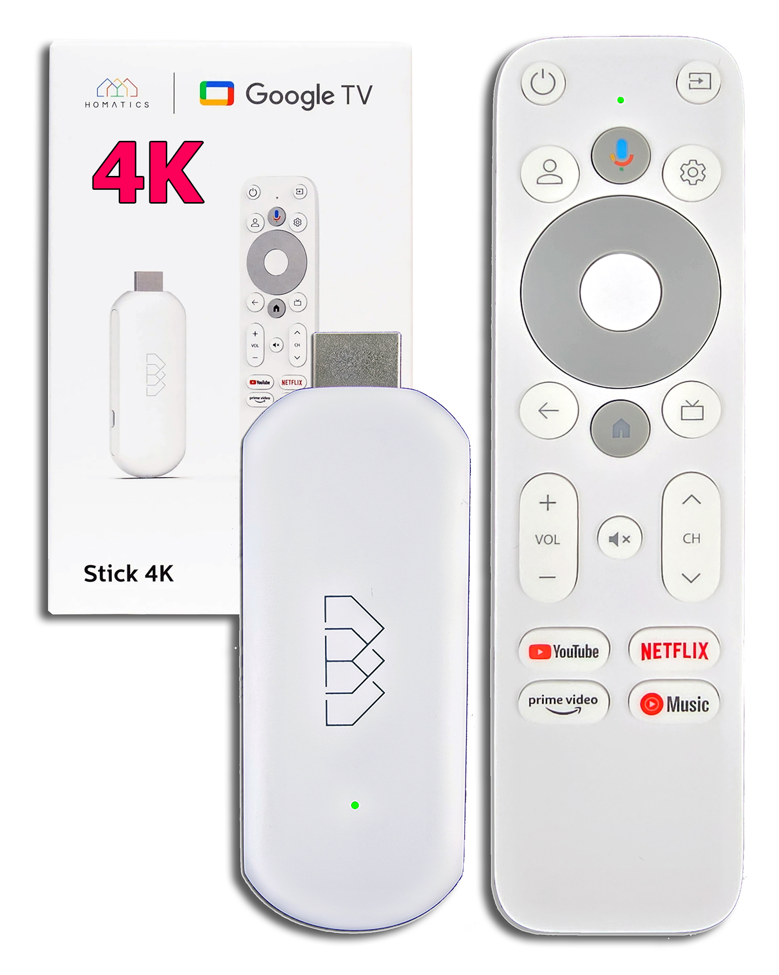 Mini PC Homatics Stick 4K Google TV